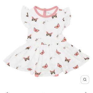 Butterfly Print Kyte Baby Dress 0-3 months